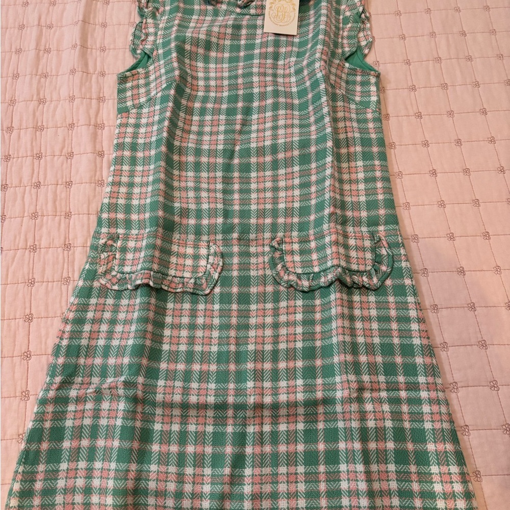 The Beaufort Bonnet Company Green and Pink Plaid Dress - Picture 2 of 4